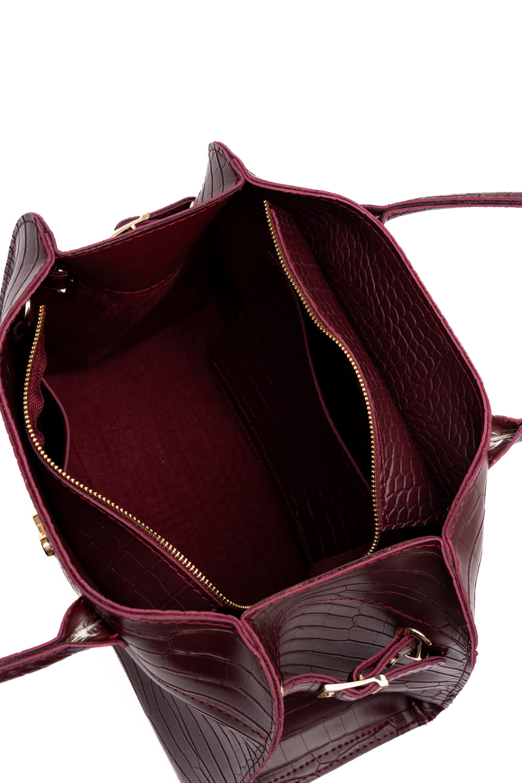 Olivia-kroko bordo